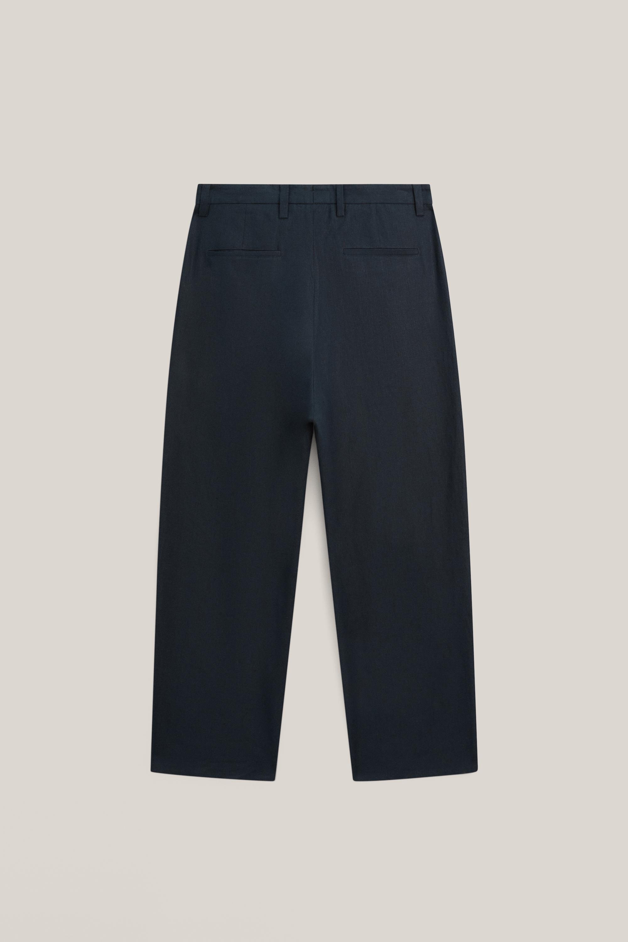 Total look darted linen trousers - LIMITED EDITION